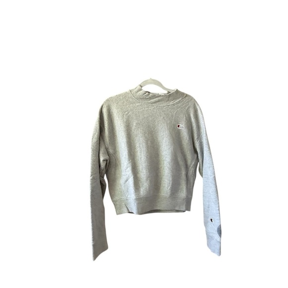Champion Light Gray Crewneck Sweatshirt - Picture 1 of 6